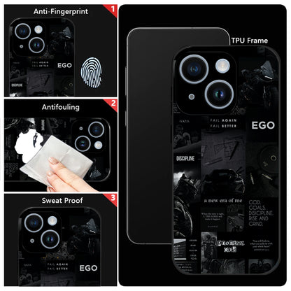 iPhone 14 Premium Acrylic Shockproof Glass Back Case (New Era)