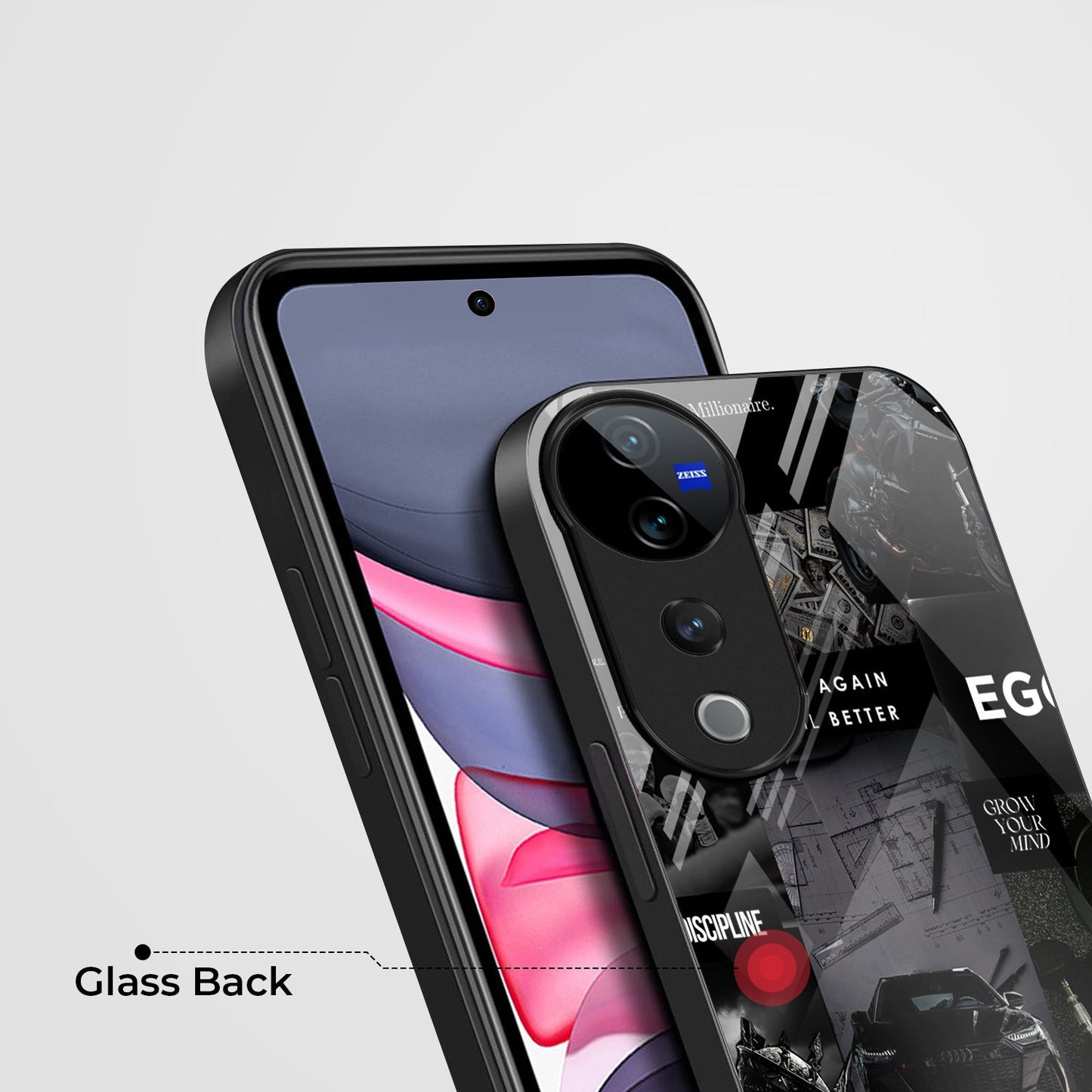 Vivo V40 Pro 5G Premium Acrylic Shockproof Glass Back Case (New Era)