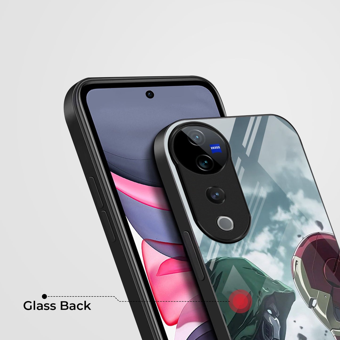 Vivo V40 Pro 5G Premium Acrylic Shockproof Glass Back Case (Battel Case)