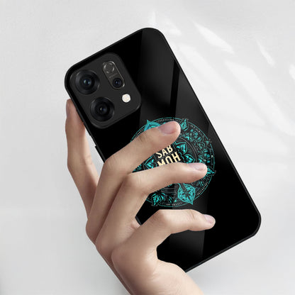 Oppo Reno 14 5G Premium Acrylic Shockproof Glass Back Case (Moh Maya)