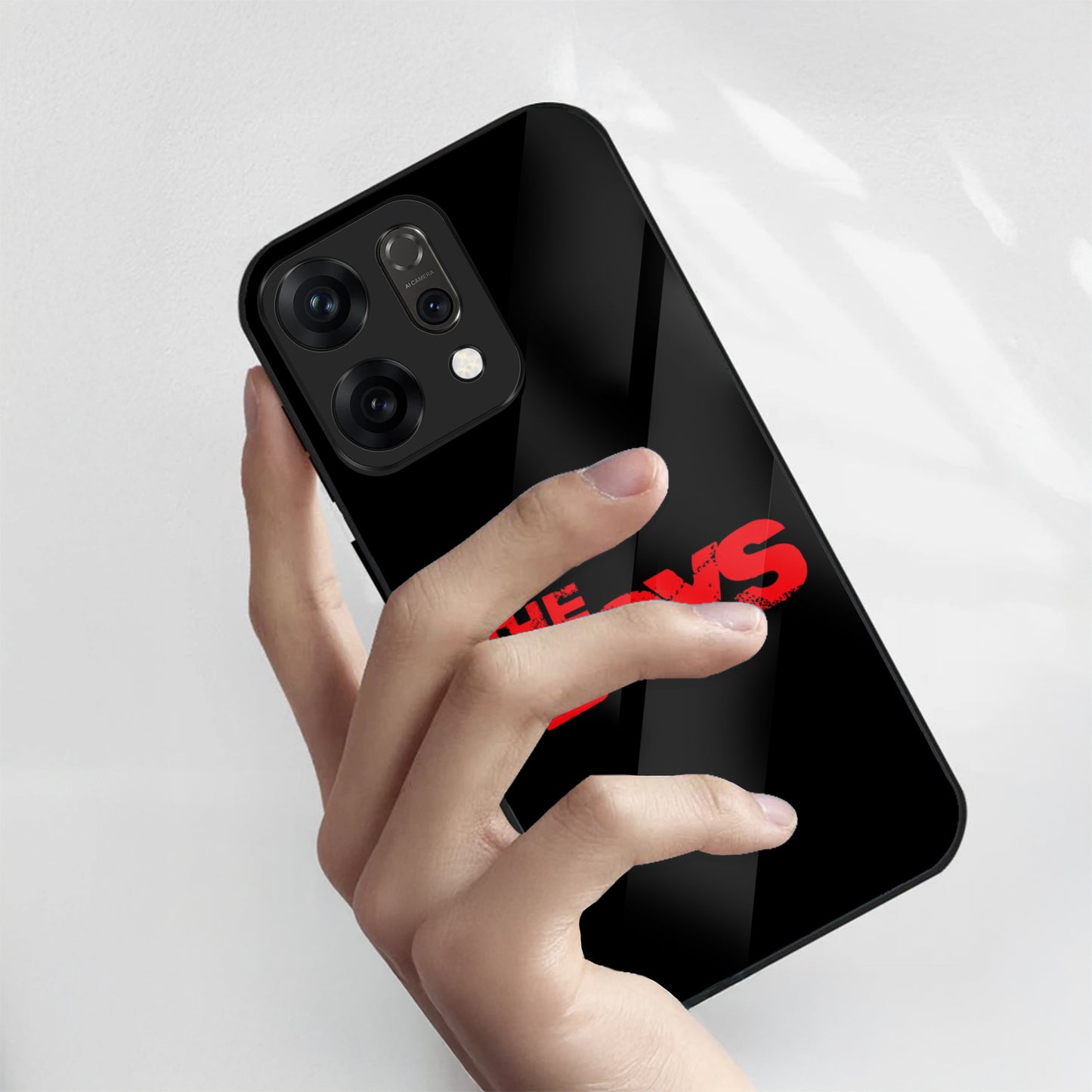 Oppo Reno 14 5G Premium Acrylic Shockproof Glass Back Case (The Boys)