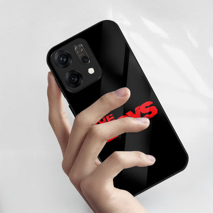 Oppo Reno 14 5G Premium Acrylic Shockproof Glass Back Case (The Boys)