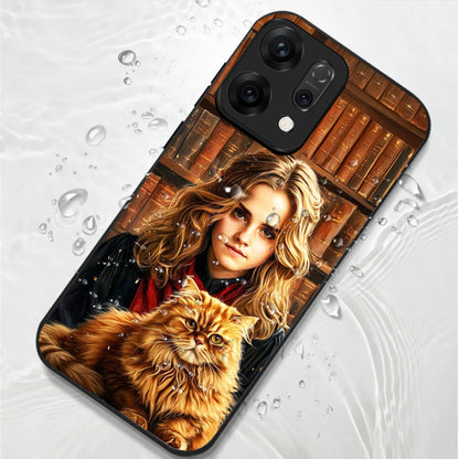 Oppo Reno 14 5G Premium Acrylic Shockproof Glass Back Case (Hermione)