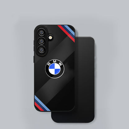 Samsung Galaxy A36 5G Premium Acrylic Shockproof Glass Back Case (Luxury BMW)