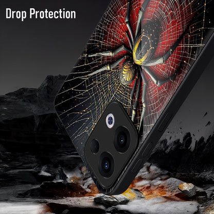 Oppo Reno 13 5G Premium Acrylic Shockproof Glass Back Case (Spider Core)