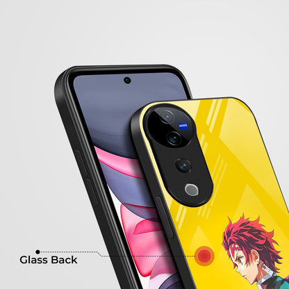 Vivo V40 Pro 5G Premium Acrylic Shockproof Glass Back Case (Sword Case)