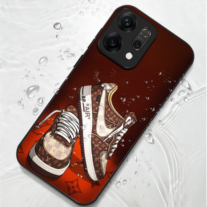 Oppo Reno 14 5G Premium Acrylic Shockproof Glass Back Case (Sneaker)