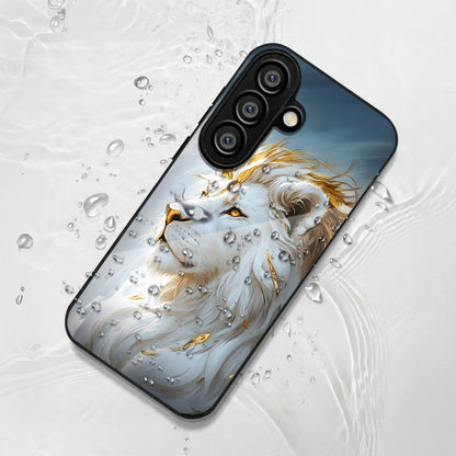 Samsung Galaxy A36 Premium Acrylic Shockproof Glass Back Case (Lion Glory)