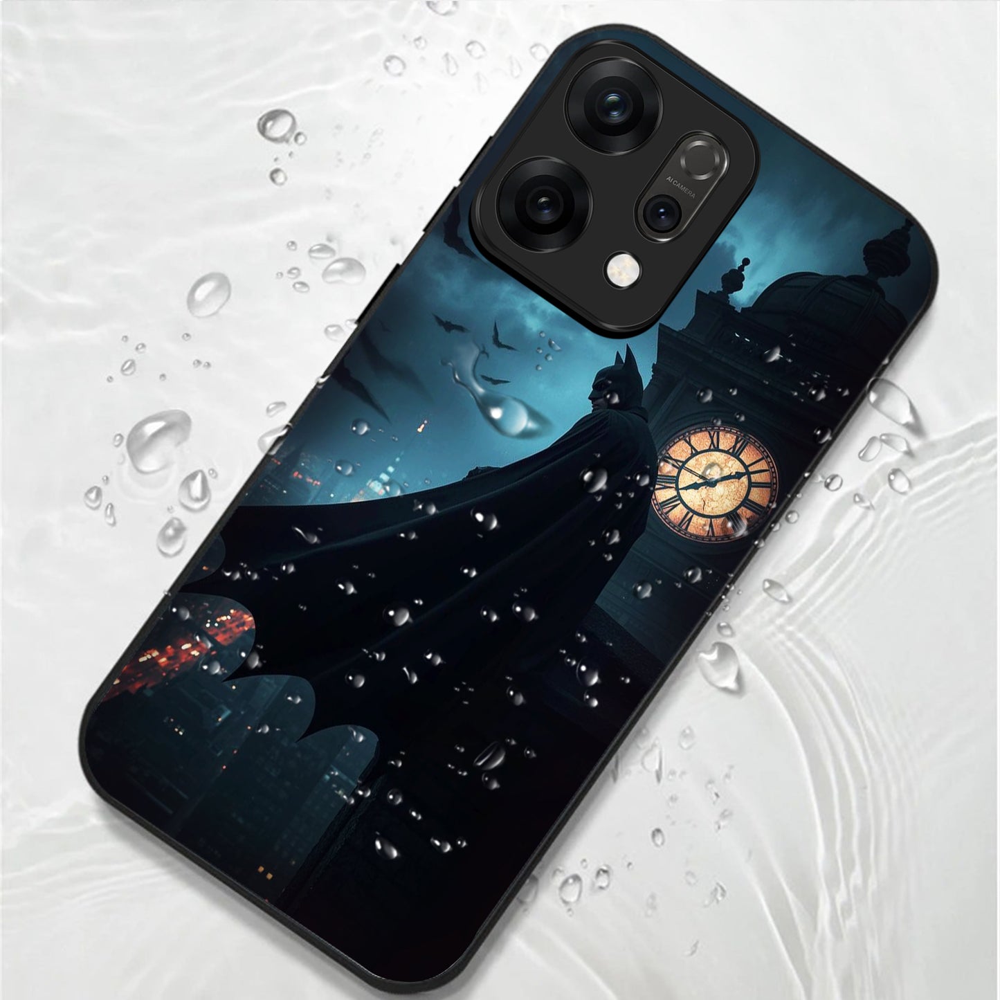 Oppo Reno 14 5G Premium Acrylic Shockproof Glass Back Case (Batman)