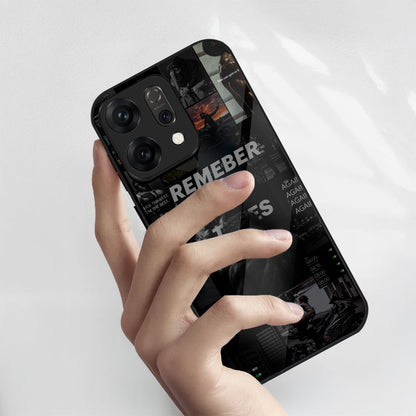 Oppo Reno 14 5G Premium Acrylic Shockproof Glass Back Case (Push Your Limits)