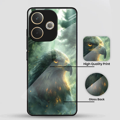 Oppo A5 Pro 5G Premium Acrylic Shockproof Glass Back Case (Eagle Eye)