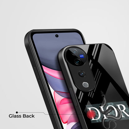 Vivo V40 Pro 5G Premium Acrylic Shockproof Glass Back Case (Dior-Inspired)