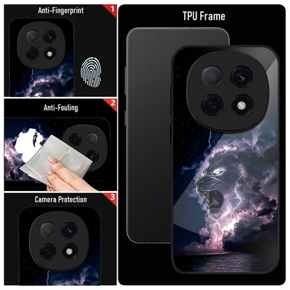 OPPO F29 Pro 5G Premium Acrylic Shockproof Glass Back Case (Sky Roar)