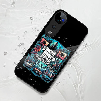 Vivo V40 Pro 5G Premium Acrylic Shockproof Glass Back Case (GTA)