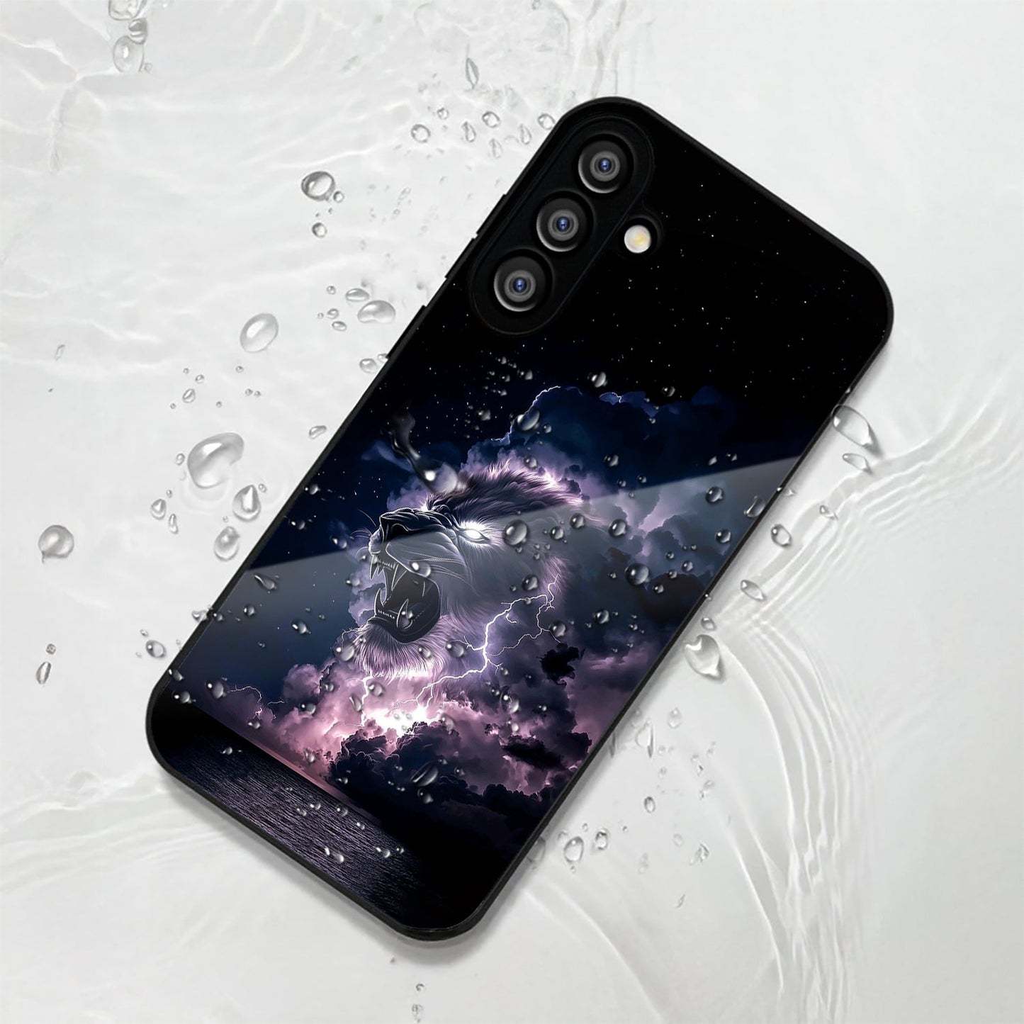 Samsung Galaxy A56 Premium Acrylic Shockproof Glass Back Case (Storm King)