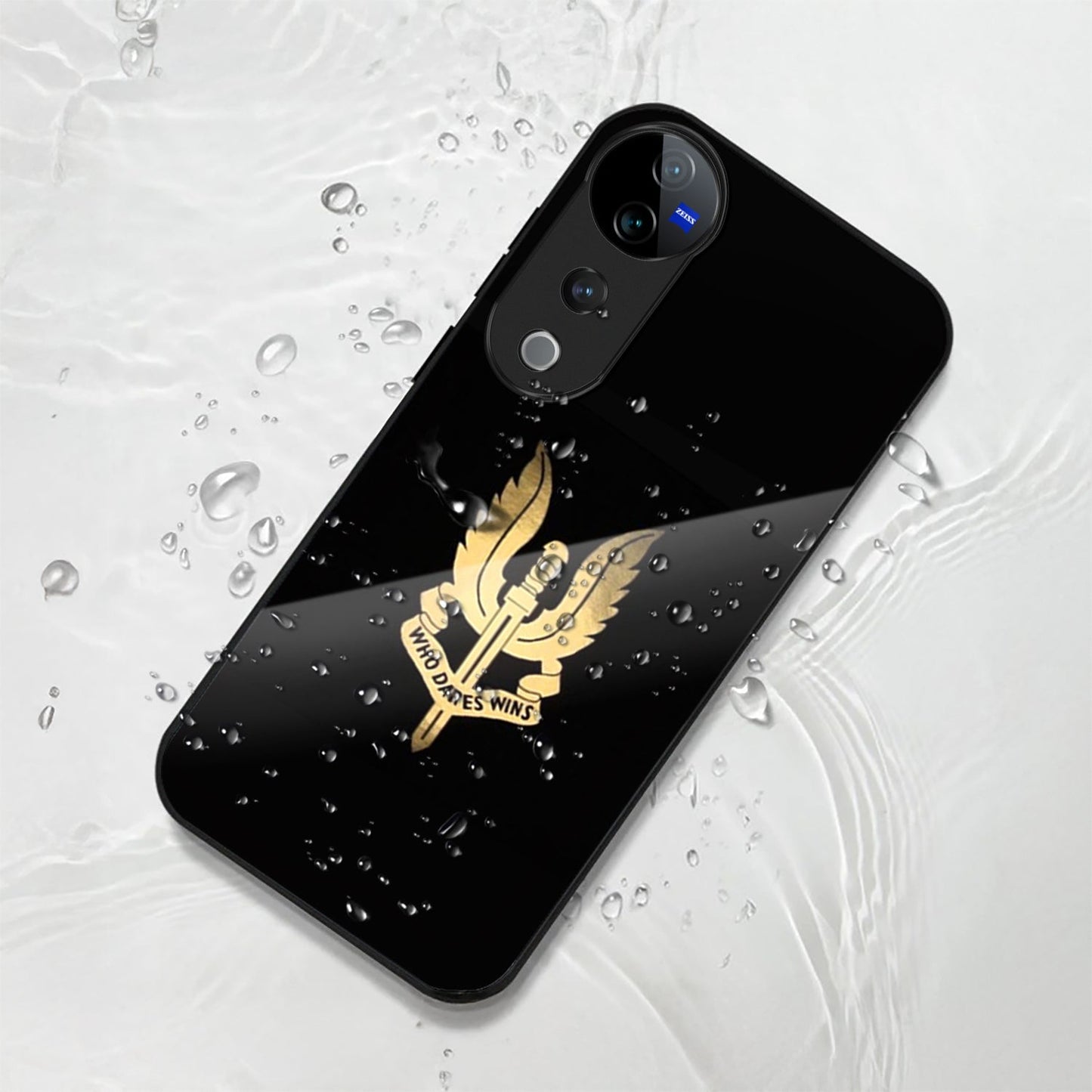 Vivo V40 Pro 5G Premium Acrylic Shockproof Glass Back Case (Dare Wins)
