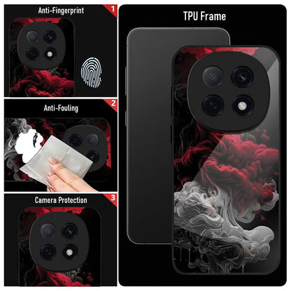 OPPO F29 Pro 5G Premium Acrylic Shockproof Glass Back Case (Flame)