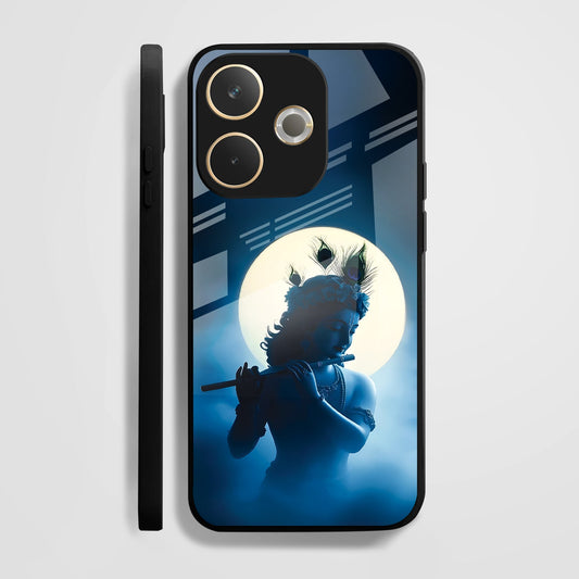 Oppo A5 Pro 5G Premium Acrylic Shockproof Glass Back Case (Lord Krishna)
