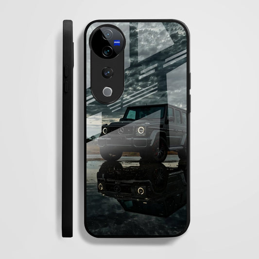 Vivo V40 Pro 5G Premium Acrylic Shockproof Glass Back Case (Benz-G-Class)
