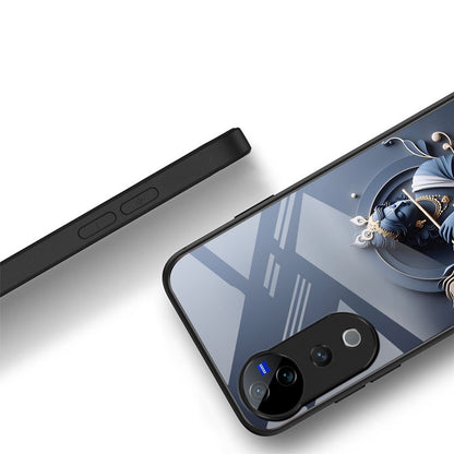 Vivo V40 Pro 5G Premium Acrylic Shockproof Glass Back Case (Krishna)