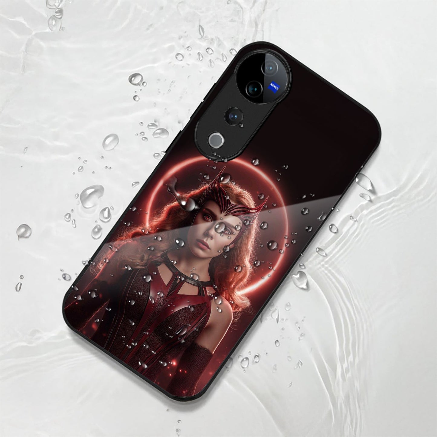 Vivo V40 Pro 5G Premium Acrylic Shockproof Glass Back Case (Dark Nexus)