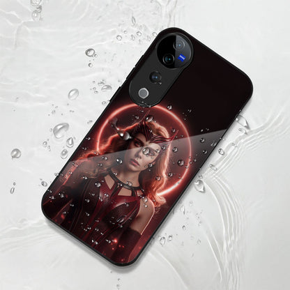 Vivo V40 Pro 5G Premium Acrylic Shockproof Glass Back Case (Dark Nexus)