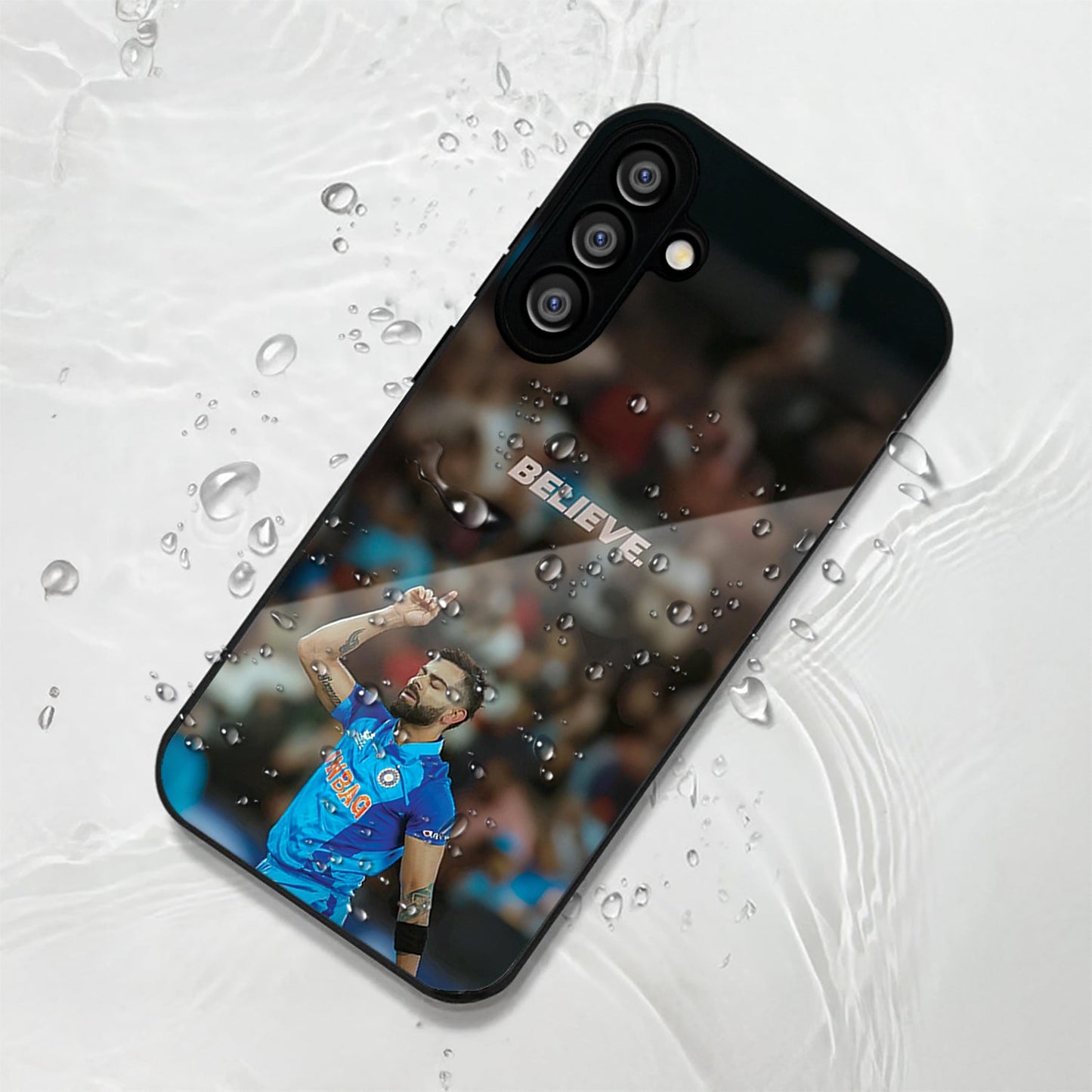 Samsung Galaxy A36 5G Premium Acrylic Shockproof Glass Back Case (Virat Kohli)