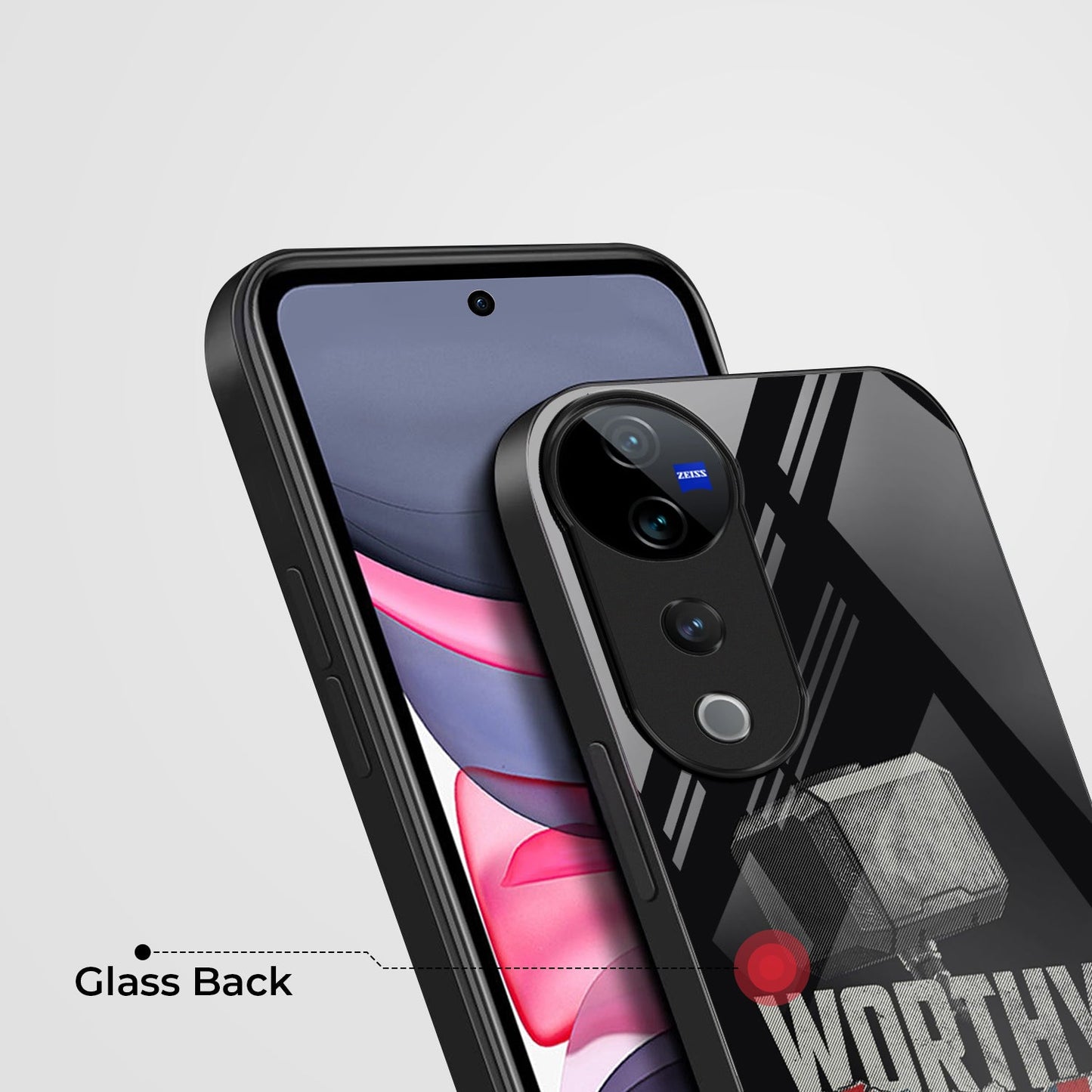 Vivo V40 Pro 5G Premium Acrylic Shockproof Glass Back Case (Worthy case)