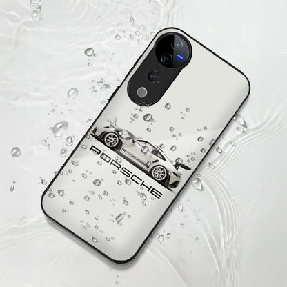Vivo V40 Pro 5G Premium Acrylic Shockproof Glass Back Case (Drive Porsche)
