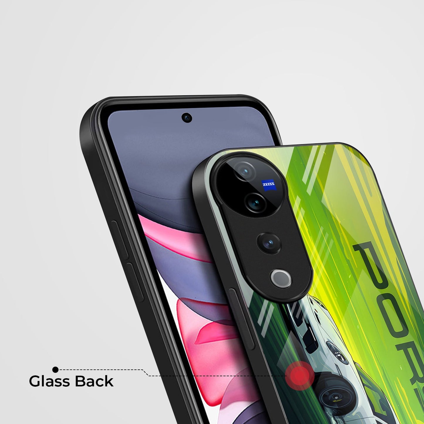 Vivo V40 Pro 5G Premium Acrylic Shockproof Glass Back Case (Speedster Case)