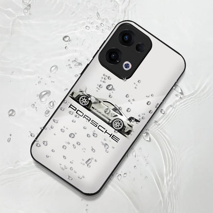 Oppo Reno 13 5G Premium Acrylic Shockproof Glass Back Case (Porsche)