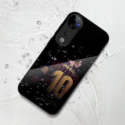 Vivo V40 Pro 5G Premium Acrylic Shockproof Glass Back Case (Messi)