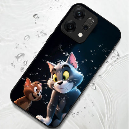 Oppo Reno 14 5G Classic Cartoon Characters Design Aesthetic Glass Case