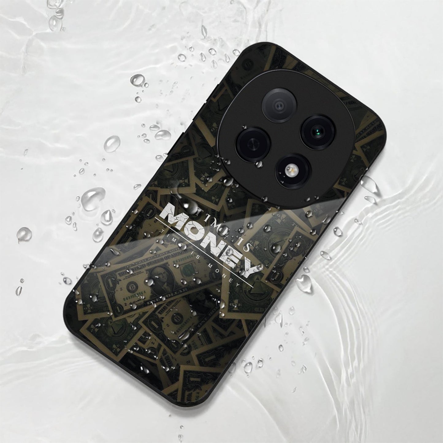 OPPO F29 Pro 5G Premium Acrylic Shockproof Glass Back Case (Money)