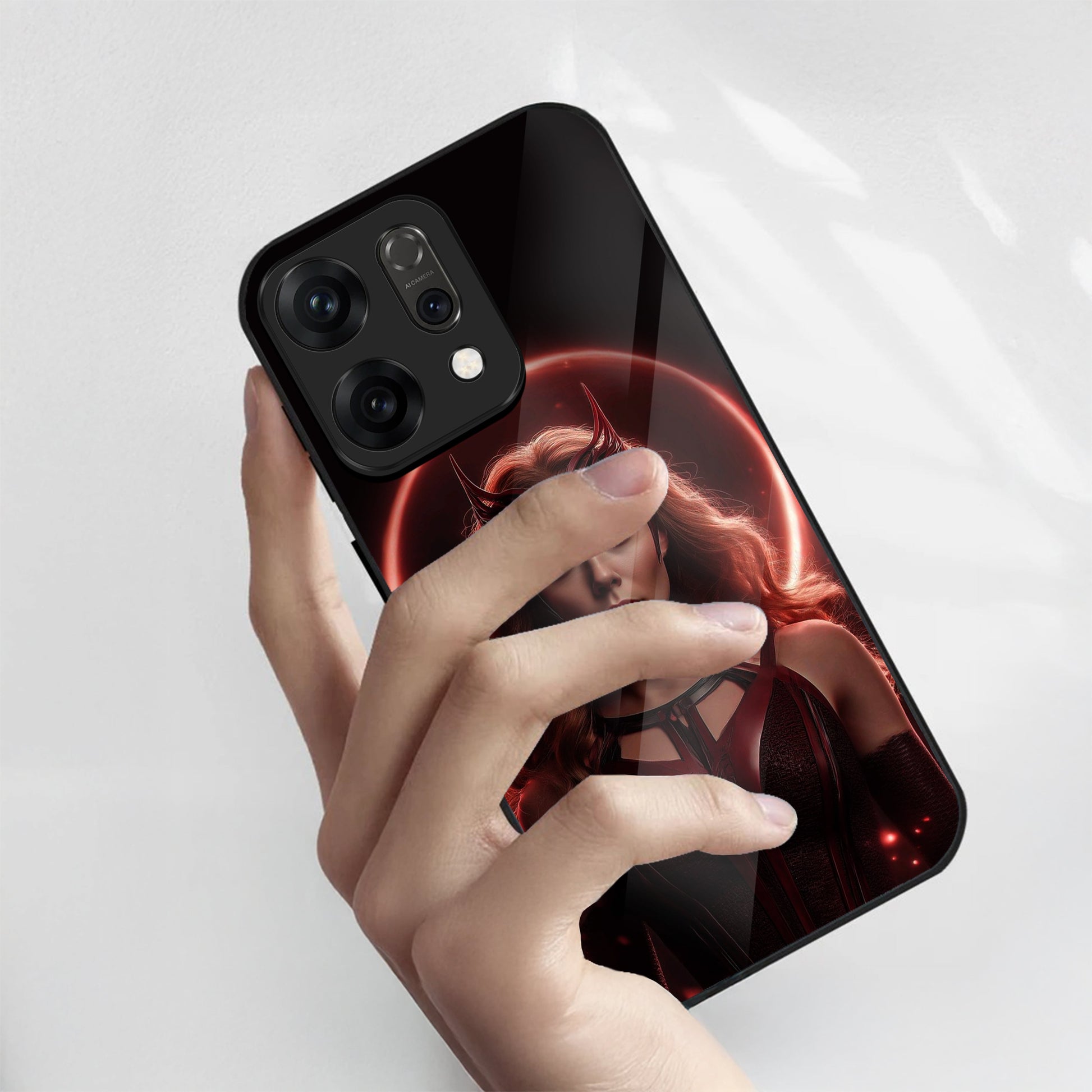 Oppo Reno 14 Printed Glass Back Case