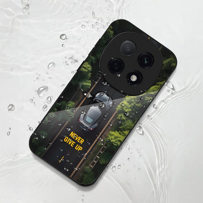 OPPO F29 Pro 5G Premium Acrylic Shockproof Glass Back Case (Never Give Up)