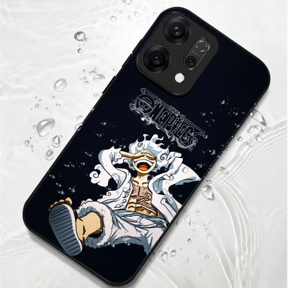 Oppo Reno 14 5G Luffy Gear 5 Inspired Aesthetic Glass Case