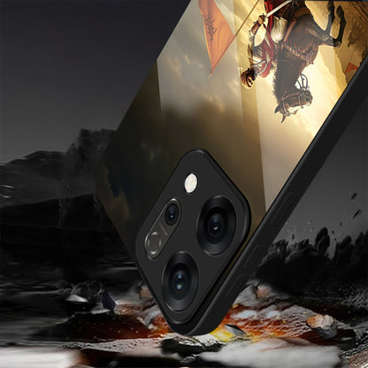 Oppo Reno 14 5G Premium Acrylic Shockproof Glass Back Case (Battle Glory)