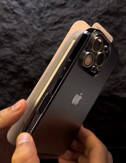 Sleek Titanium-Finish iPhone Case