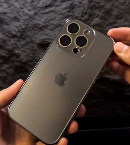 Sleek Titanium-Finish iPhone Case