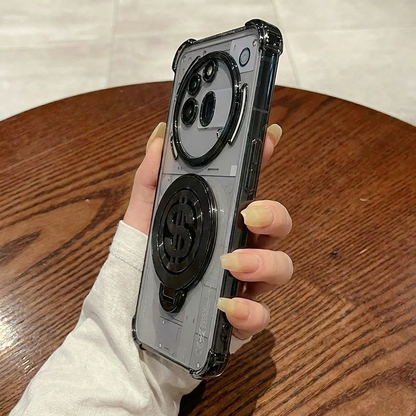 Nothing Phone 3a Pro 5G Four Corner Airbags 100% Original Astro Money Magnet Rotating Dollar Case