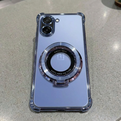 OnePlus Nord CE5 5G Original Luxury Magnifier Ring Stand Shockproof Airbags Corner Case