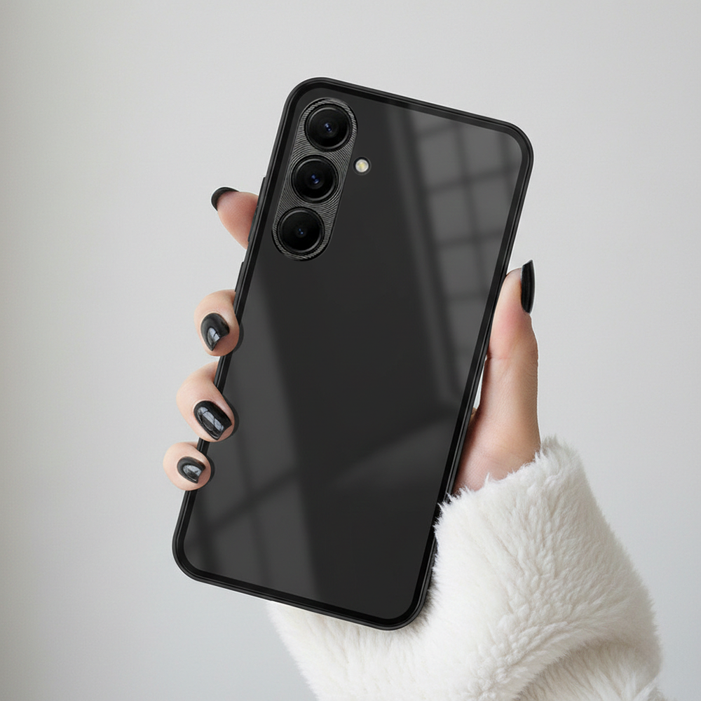 Samsung Galaxy A55 5G Aluminium Metal Bumper Shield Transparent Back Case