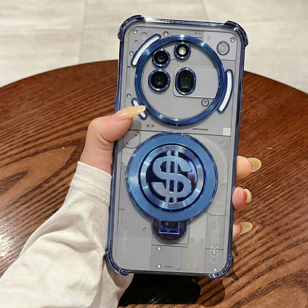 Nothing Phone 3a Pro 5G Four Corner Airbags 100% Original Astro Money Magnet Rotating Dollar Case