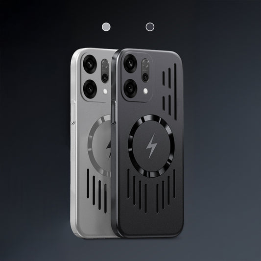 Oppo Reno 14 5G Rugged Metal Magsafe Anti-Scratch Back Case