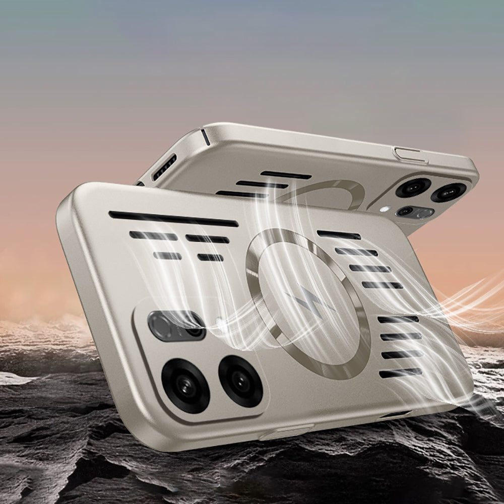 Oppo Reno 14 5G Rugged Metal Magsafe Anti-Scratch Back Case