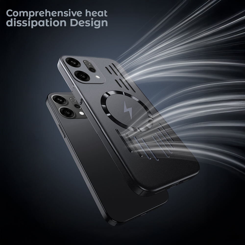 Oppo Reno 14 5G Rugged Metal Magsafe Anti-Scratch Back Case