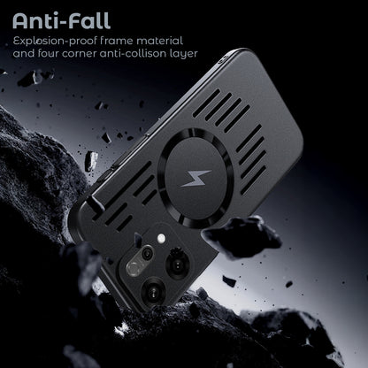 Oppo Reno 14 5G Rugged Metal Magsafe Anti-Scratch Back Case