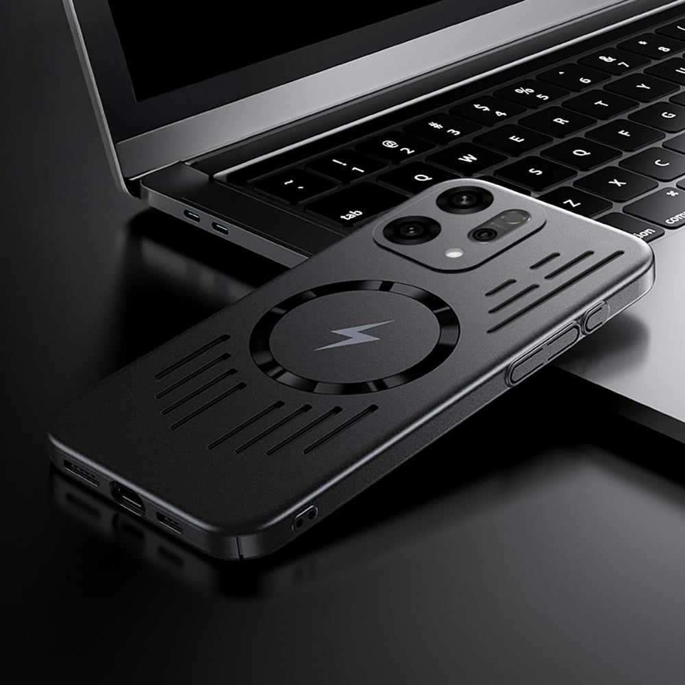 Oppo Reno 14 5G Rugged Metal Magsafe Anti-Scratch Back Case