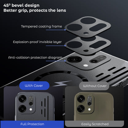 Oppo Reno 14 5G Rugged Metal Magsafe Anti-Scratch Back Case